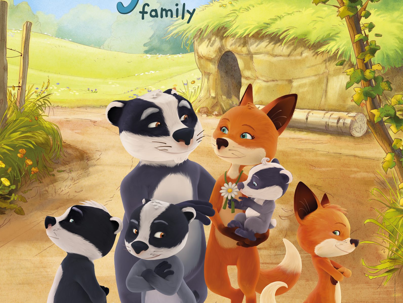 Fox and Badget print